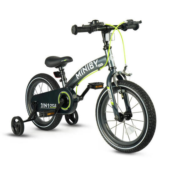 Vélo-draisienne Qplay Miniby 14" Gris