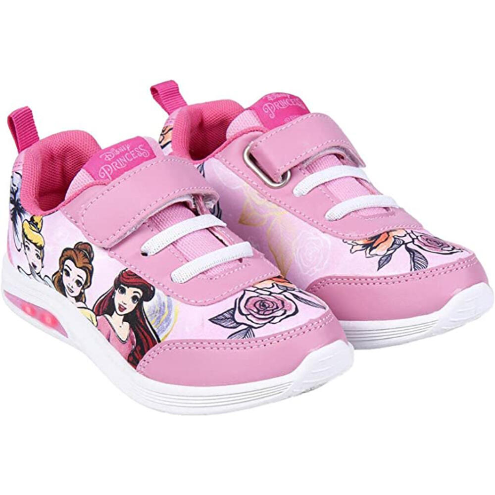 Zapatillas Deportivas Con Luces Princesas Niña Rosas 3/3