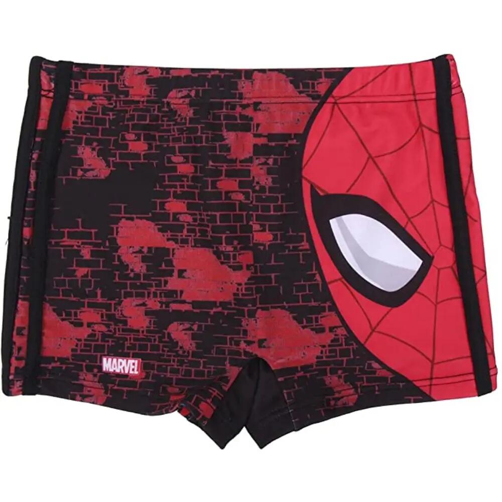 Bañador Spiderman Niño Bóxer Rojo 1/3