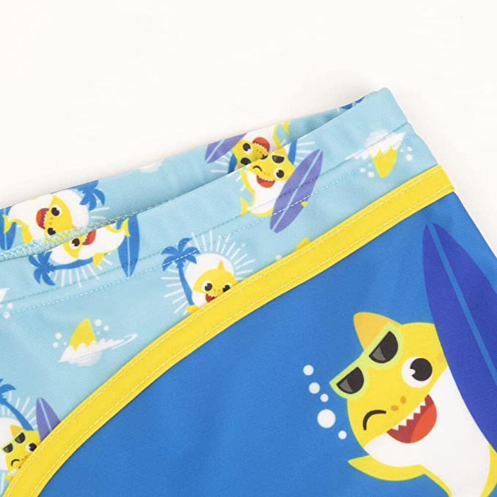 Bañador Baby Shark Bebé Bóxer Azul y Amarillo 3/3