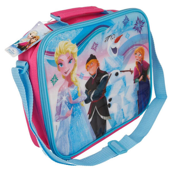 Bolsa Portaalimentos Con Correa Bandolera Frozen Iridescent Aqua