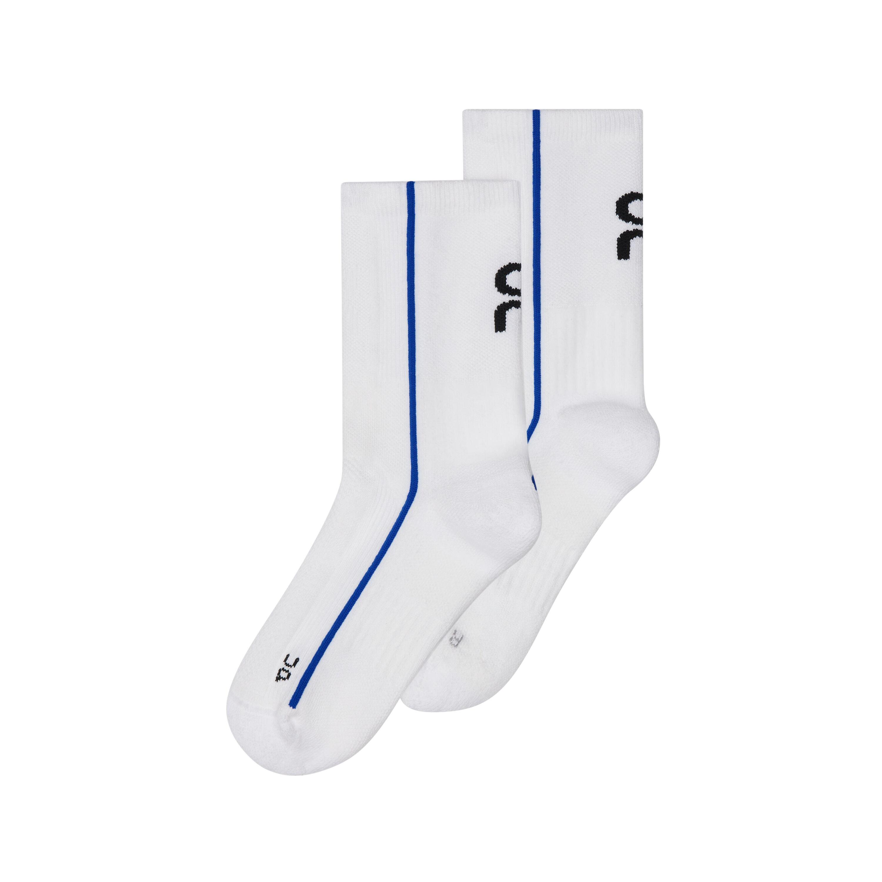 COURT SOCK HIGH WHITE/INDIGO 4/4