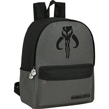 Mochila Escolar Star Wars The Mandalorian Gris