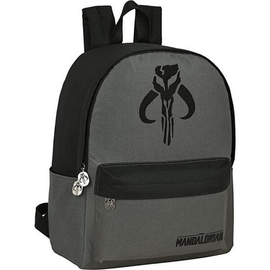 Mochila Escolar Star Wars The Mandalorian Gris