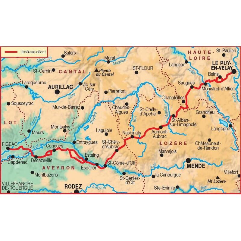 GR65/GR651 SENTIER VERS ST JACQUES VIA LE PUY-FIGEAC 651 2/2
