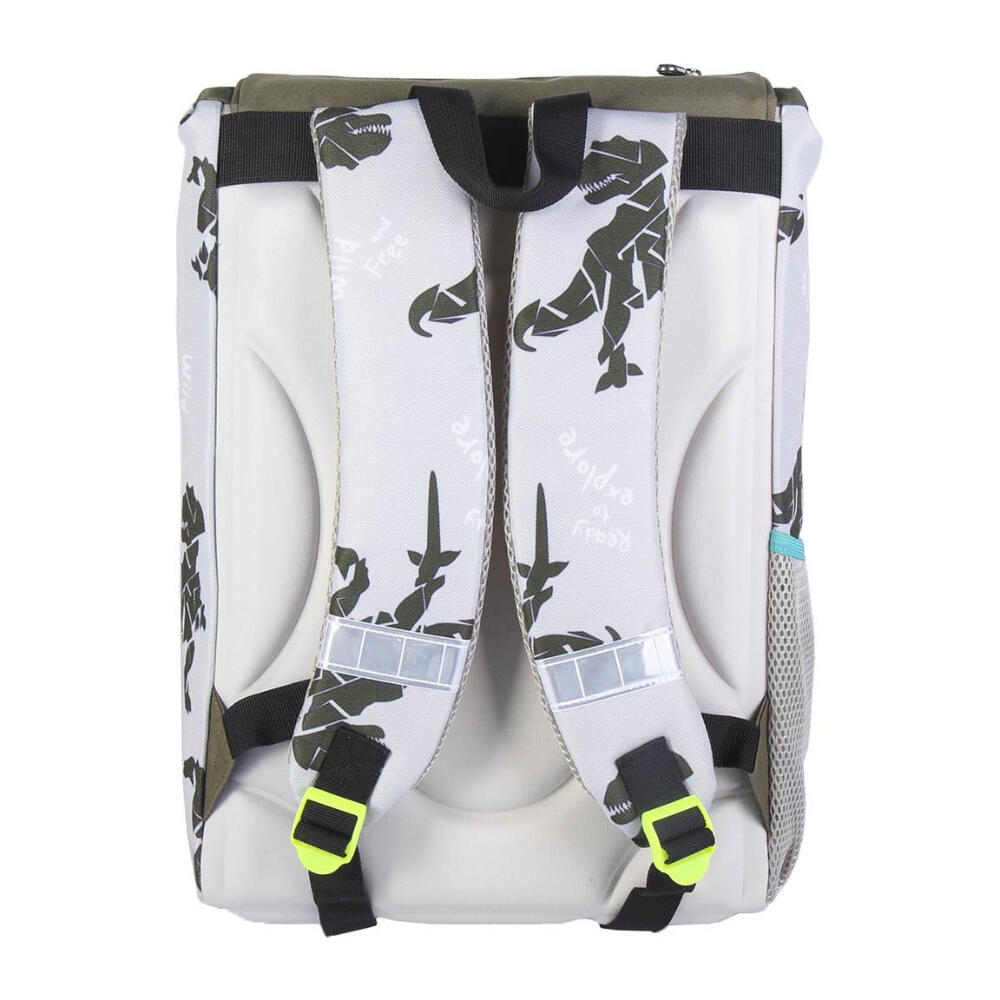 Mochila - Jurassic World - Tirantes acolchados, cordón - Verde 2/3