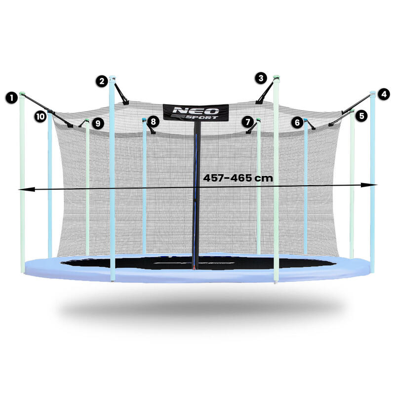 Siatka wewnętrzna do trampoliny ogrodowej Neo-Sport 15ft