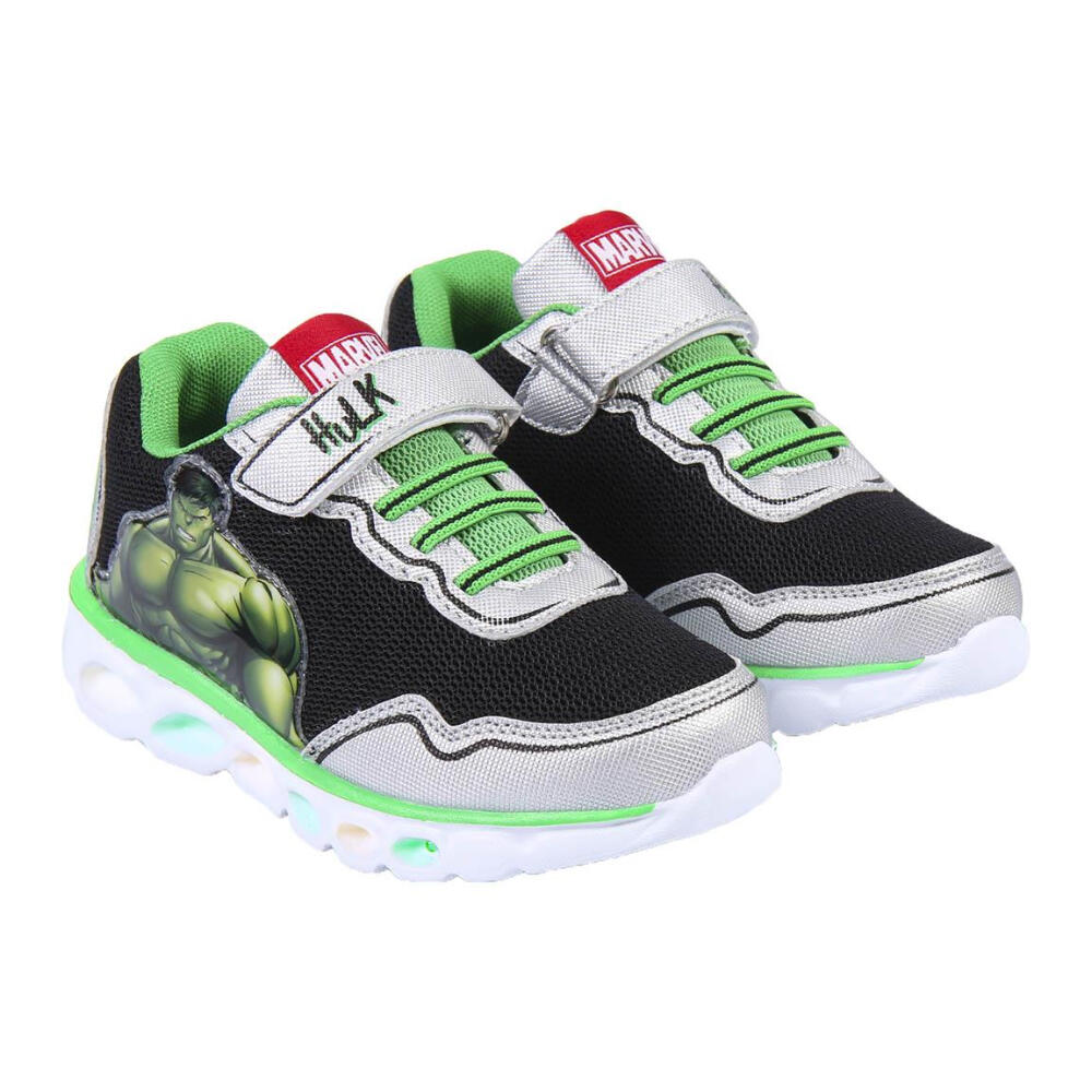 Zapatillas Deportivas Con Luces Hulk Niño Verdes 3/3