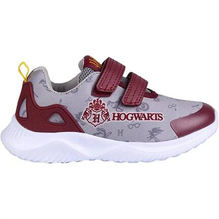 Zapatillas Niña Harry Potter - Estampado y velcro - Gris/Burdeos