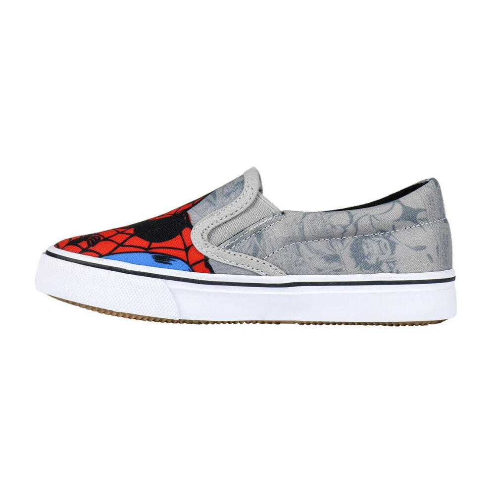 Zapatillas De Loneta Tipo Vans Spiderman Niño Grises 2/3