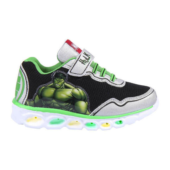Zapatillas Deportivas Con Luces Hulk Niño Verdes