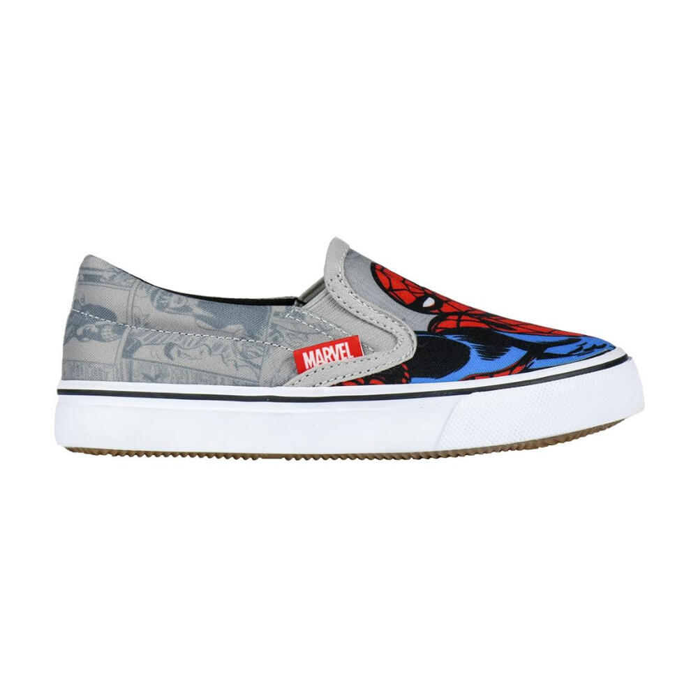 Zapatillas De Loneta Tipo Vans Spiderman Niño Grises 3/3