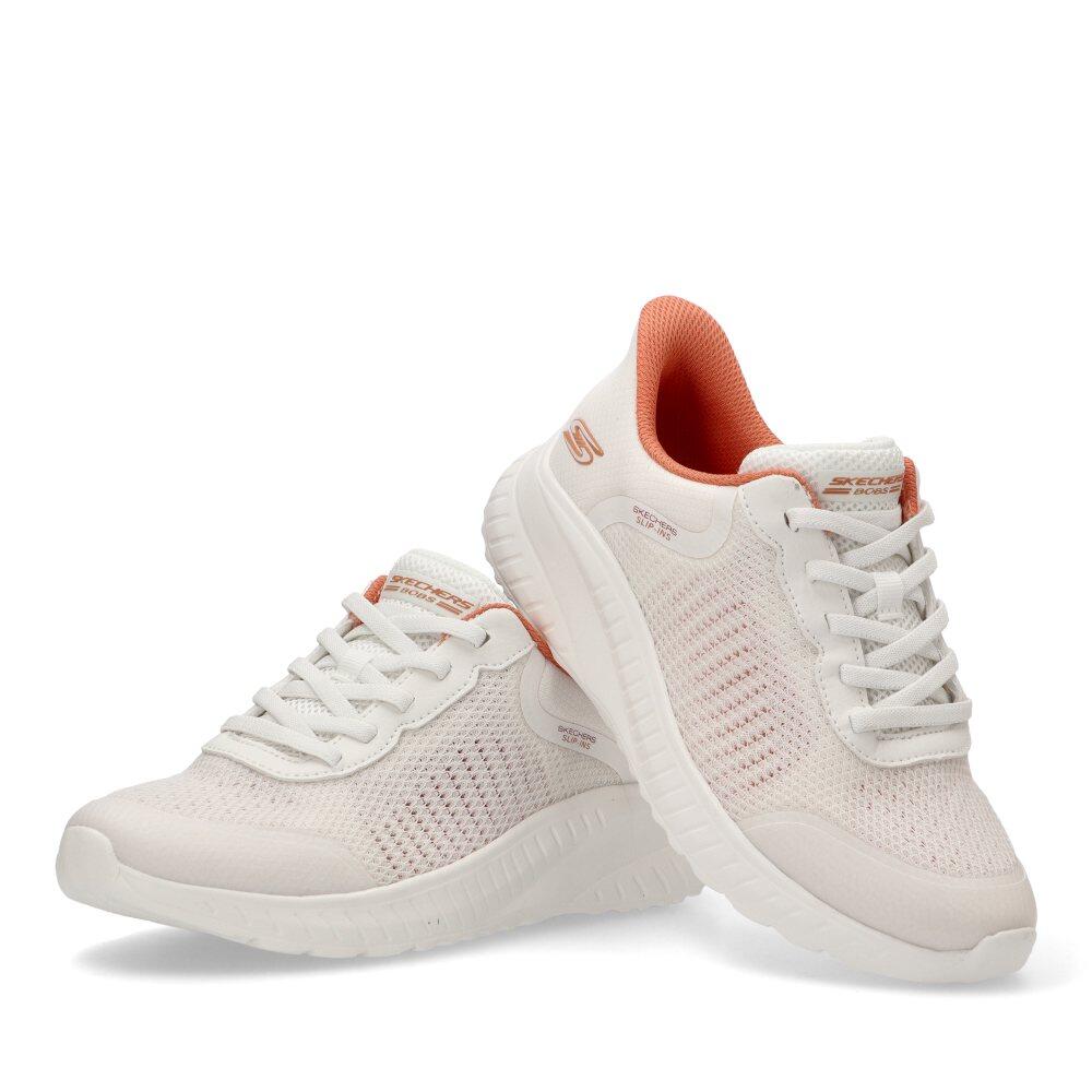 Deportivas Casual Mujer Suela Plana - Modelo 117639 Blanco 5/6