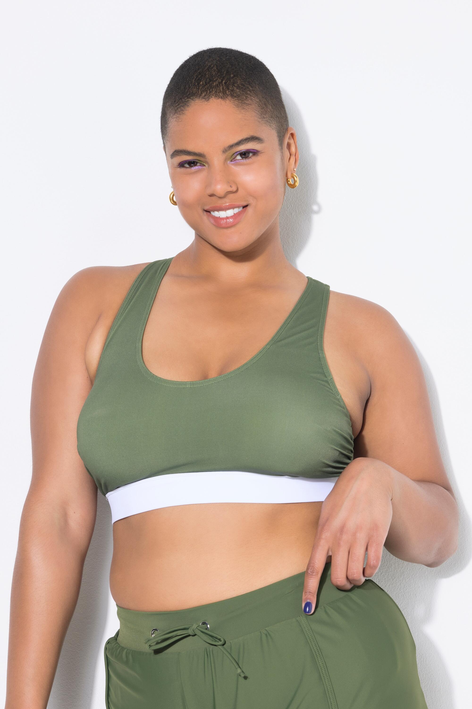 Femme Haut de bikini bonnets souples dos nageur 4/5