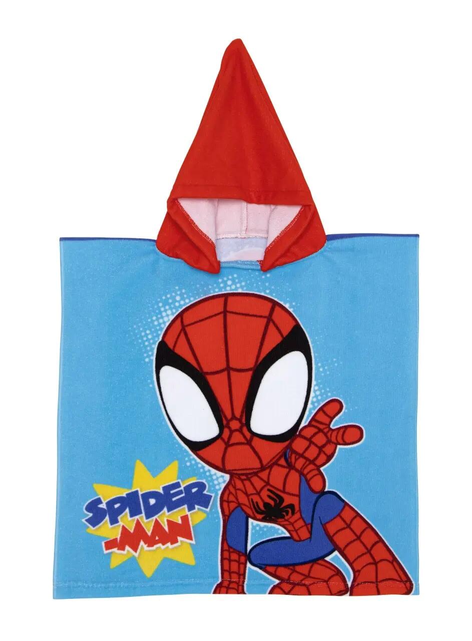 Prosop de plajă, Poncho, pentru copii, model Spidey Friends, 55x55 cm, Arditex 2/3
