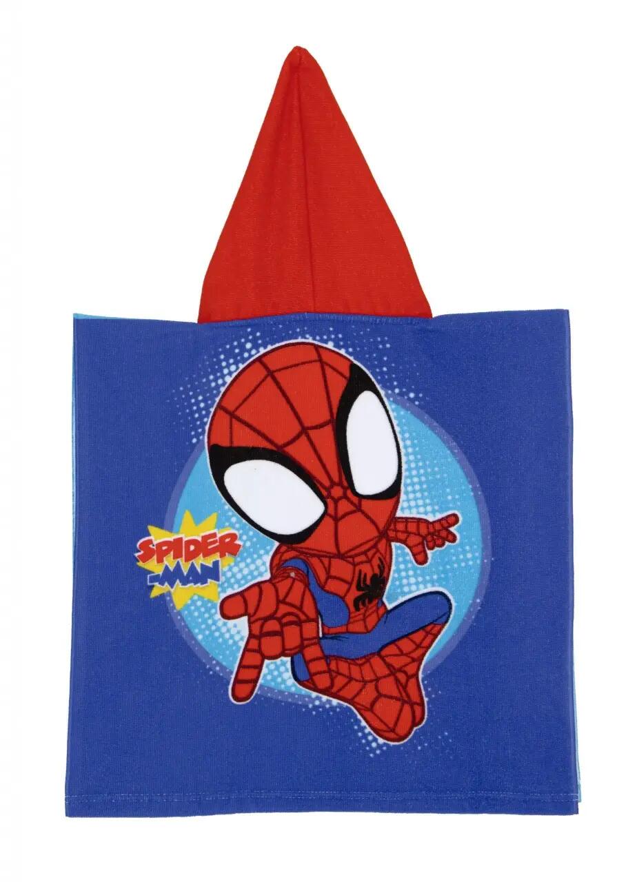 Prosop de plajă, Poncho, pentru copii, model Spidey Friends, 55x55 cm, Arditex 3/3