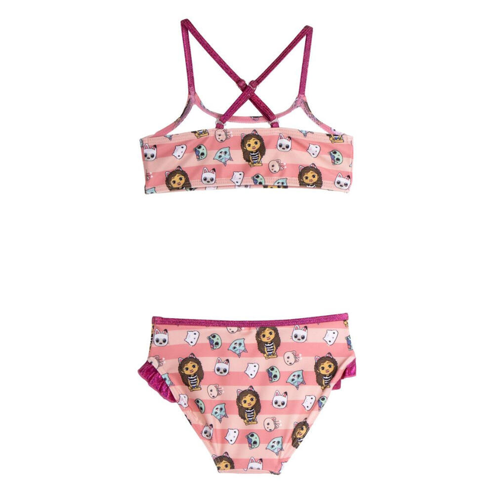 Bañador - Deporte - Niña - Bikini rayas - Gabbys Dollhouse - Rosa 2/3
