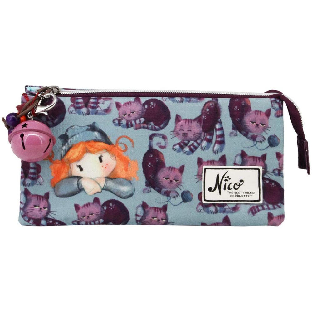 Estuche Portatodo Triple Ninette Nico 2/3
