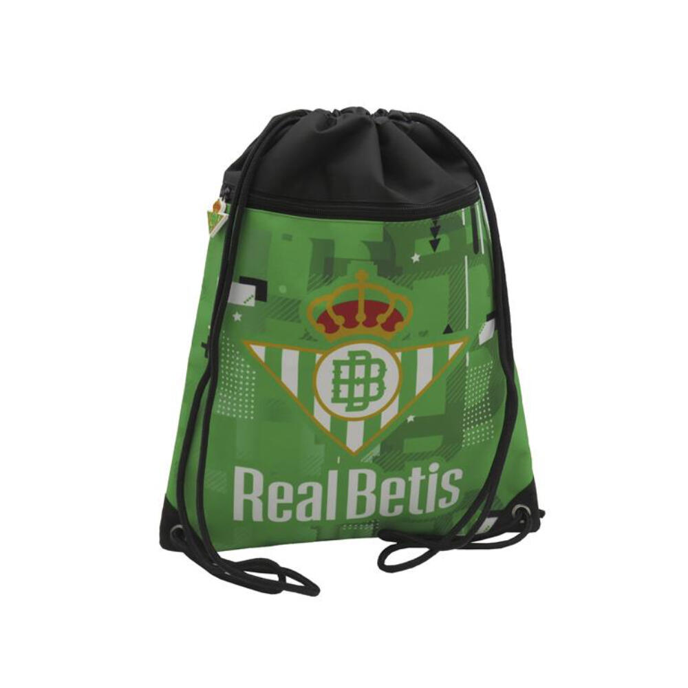 Saco gymsack - Cordones y cremallera - Betis - Verde/negro 3/3