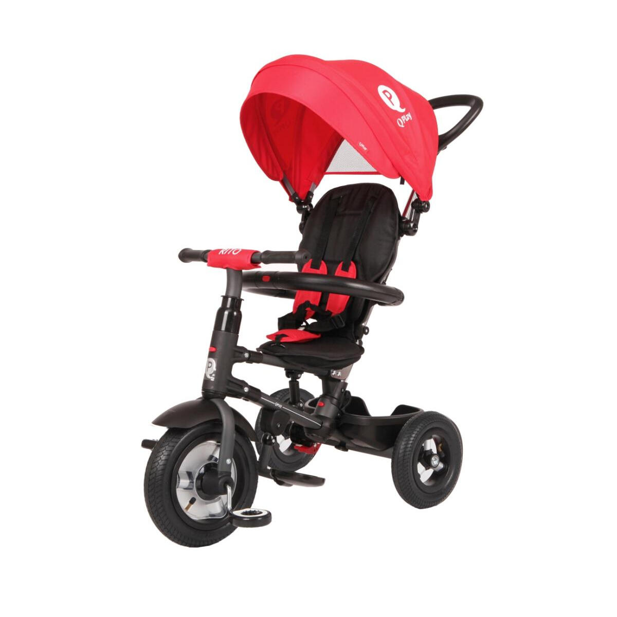 Qplay - Tricycle Qplay Rito Rouge - Draisienne - Orange - Taille Unique - Decathlon