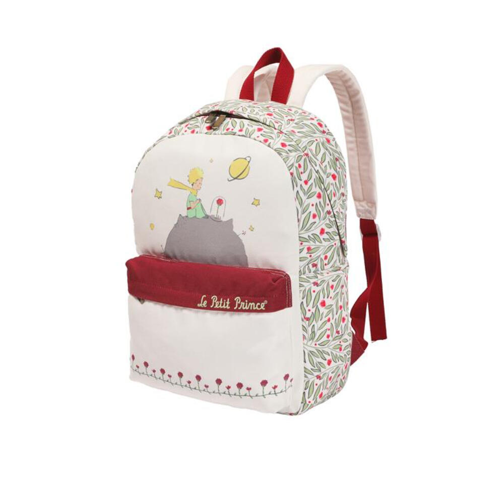 Mochila deportiva - Unisex - Estampada El Principito - Beige/Verde 2/3