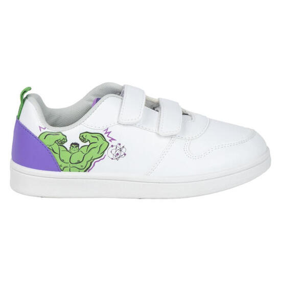 Zapatillas Deportivas Hulk Blancas y Moradas Niño
