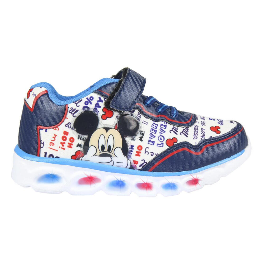 Zapatillas Deportivas Con Luces Mickey Mouse Niño Azules Oscuro 2/3
