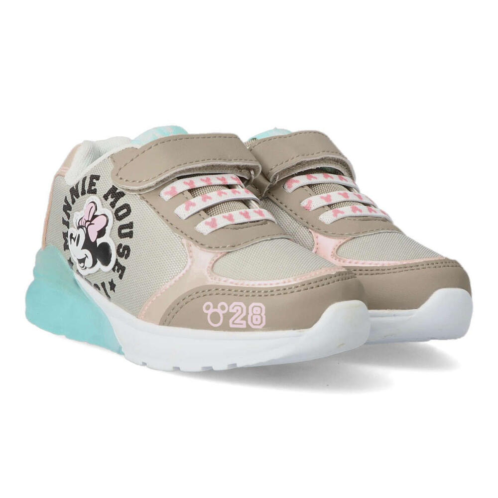 Zapatillas Deportivas con Luces Minnie Mouse 1928 Beige y Rosa Niña 2/3