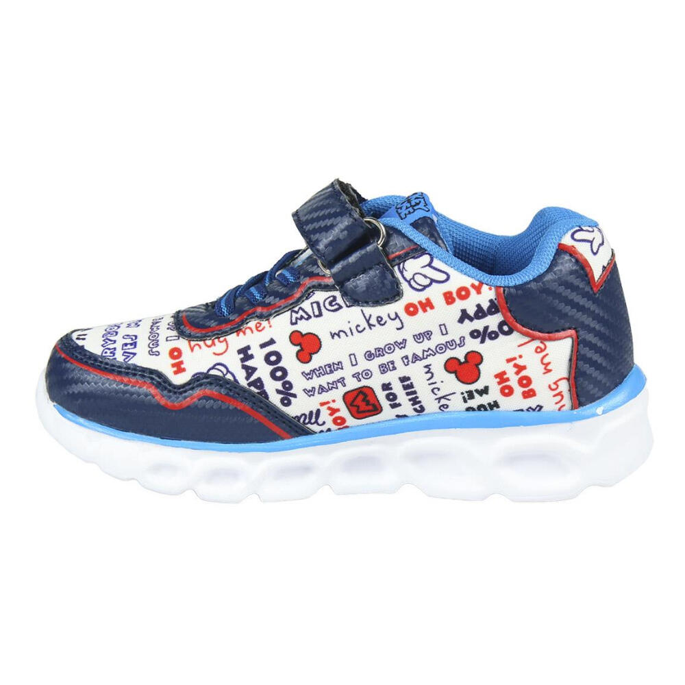 Zapatillas Deportivas Con Luces Mickey Mouse Niño Azules Oscuro 3/3