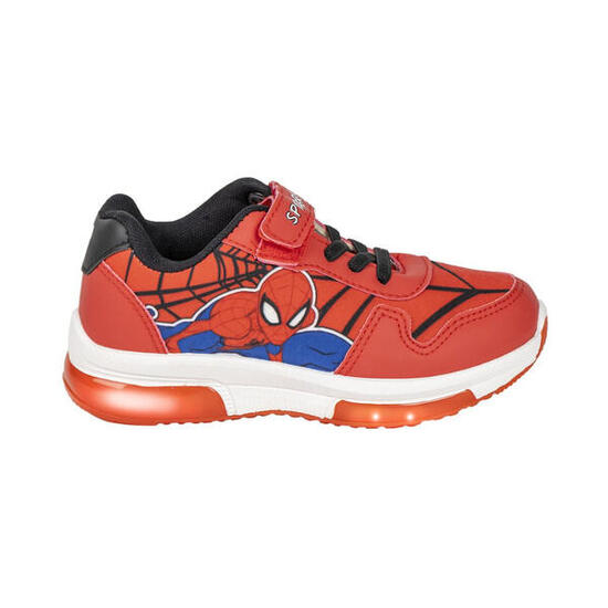 Zapatillas Deportivas con Luces Spiderman Rojas Niño