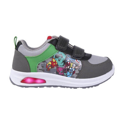 Zapatillas Deportivas Con Luces Hulk Niño Grises