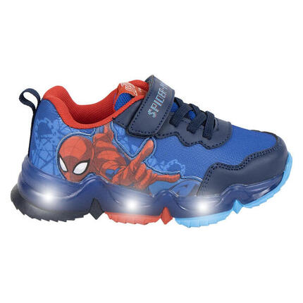 Zapatillas Deportivas Suela TPR con Luces Spiderman Azules