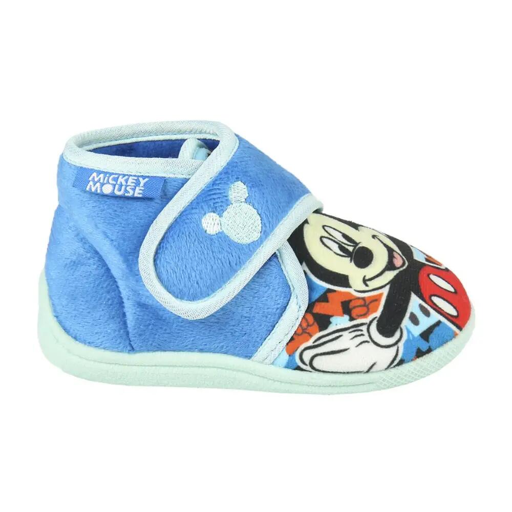 Zapatillas De Casa Media Bota Mickey Mouse Niño Azul Claro 2/3