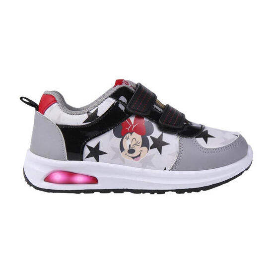 Minnie-Maus-Schuhe mit Riemen und Lichtern, grau