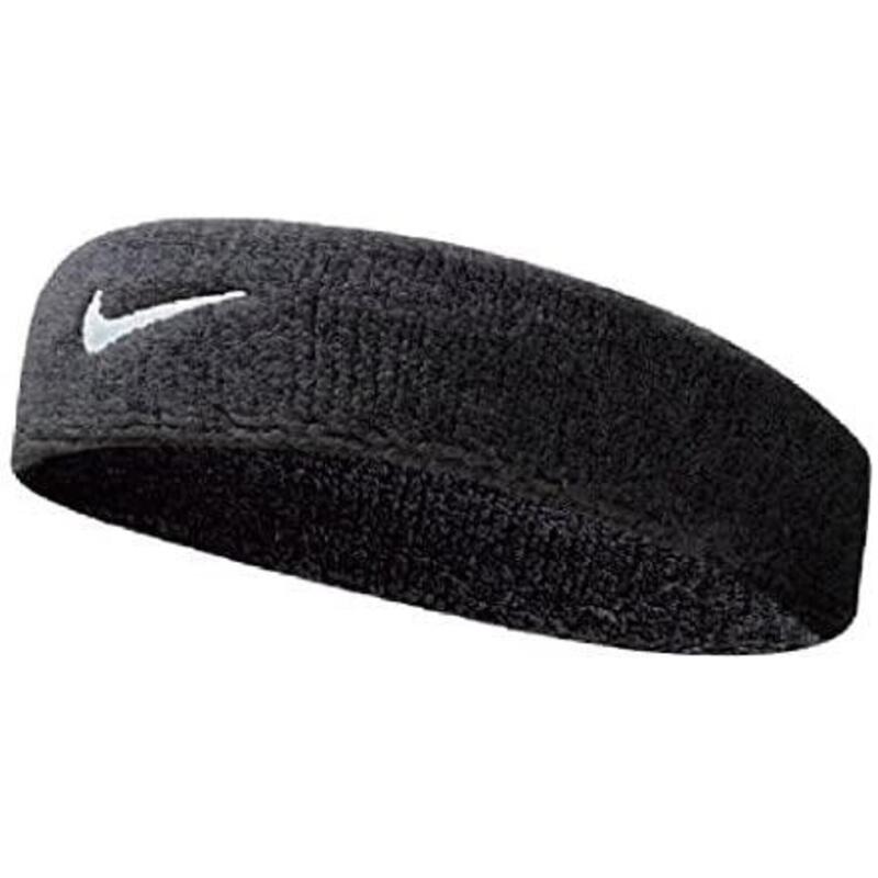 NIKE HEADBAND SWOOSH BLACK/WHITE