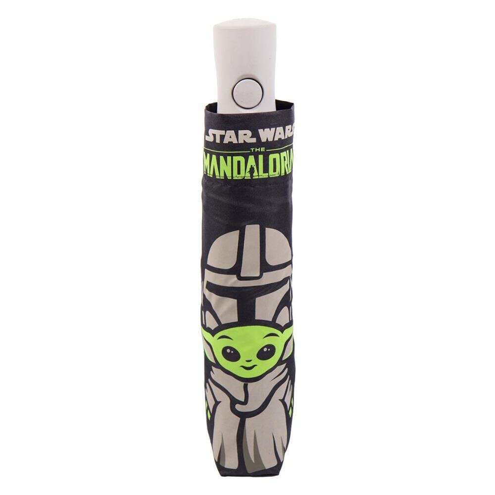 Paraguas plegable - Unisex - Apertura auto - Mandalorian - Negro 2/3