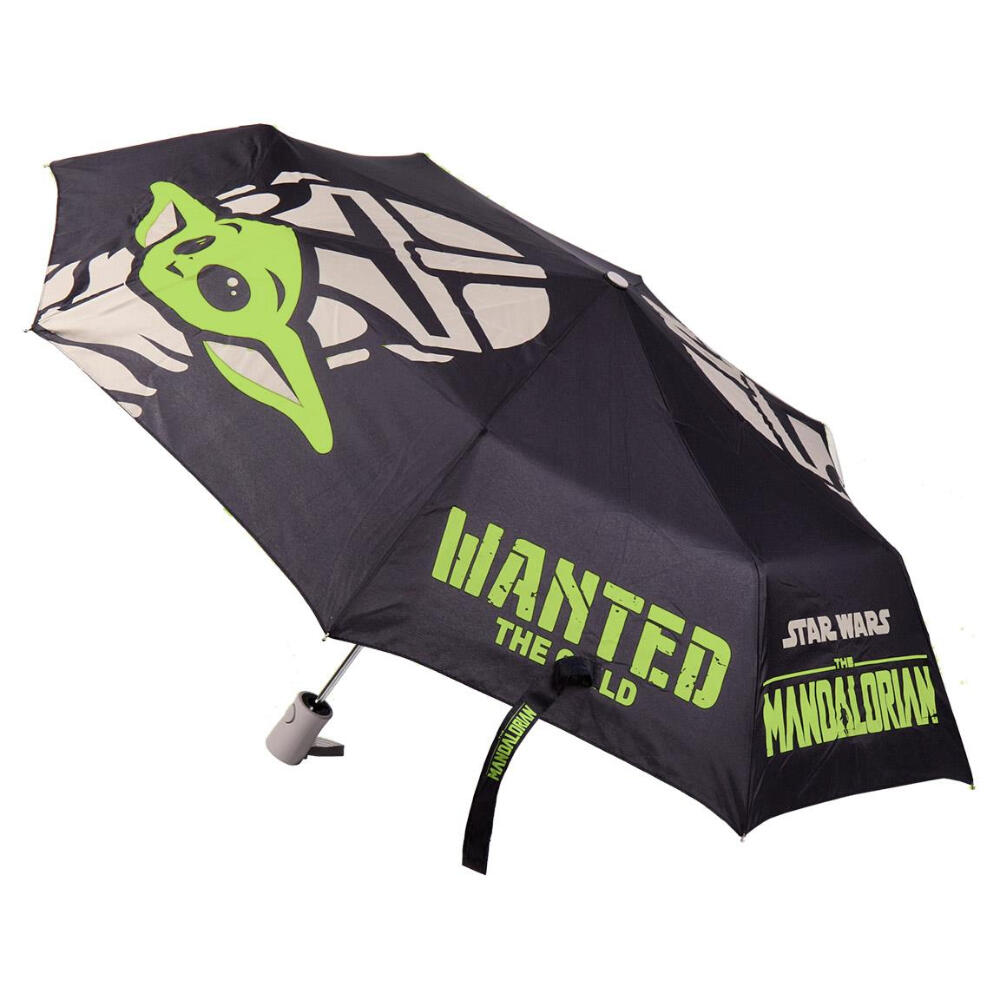 Paraguas plegable - Unisex - Apertura auto - Mandalorian - Negro 3/3