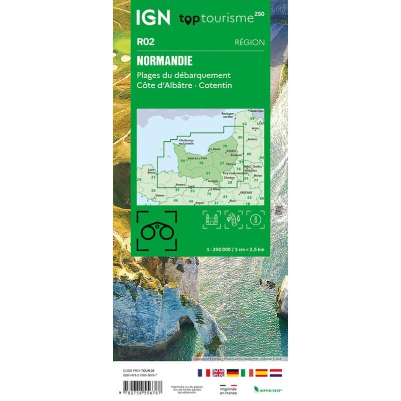 TOP250R02 - NORMANDIE / PLAGES DU DEBARQUEMENT / COTE D'ALBATRE 2/2
