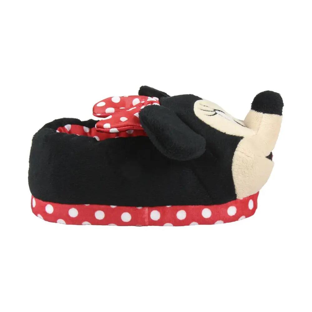 Zapatillas De Casa 3D Minnie Mouse Mujer Negras 3/3