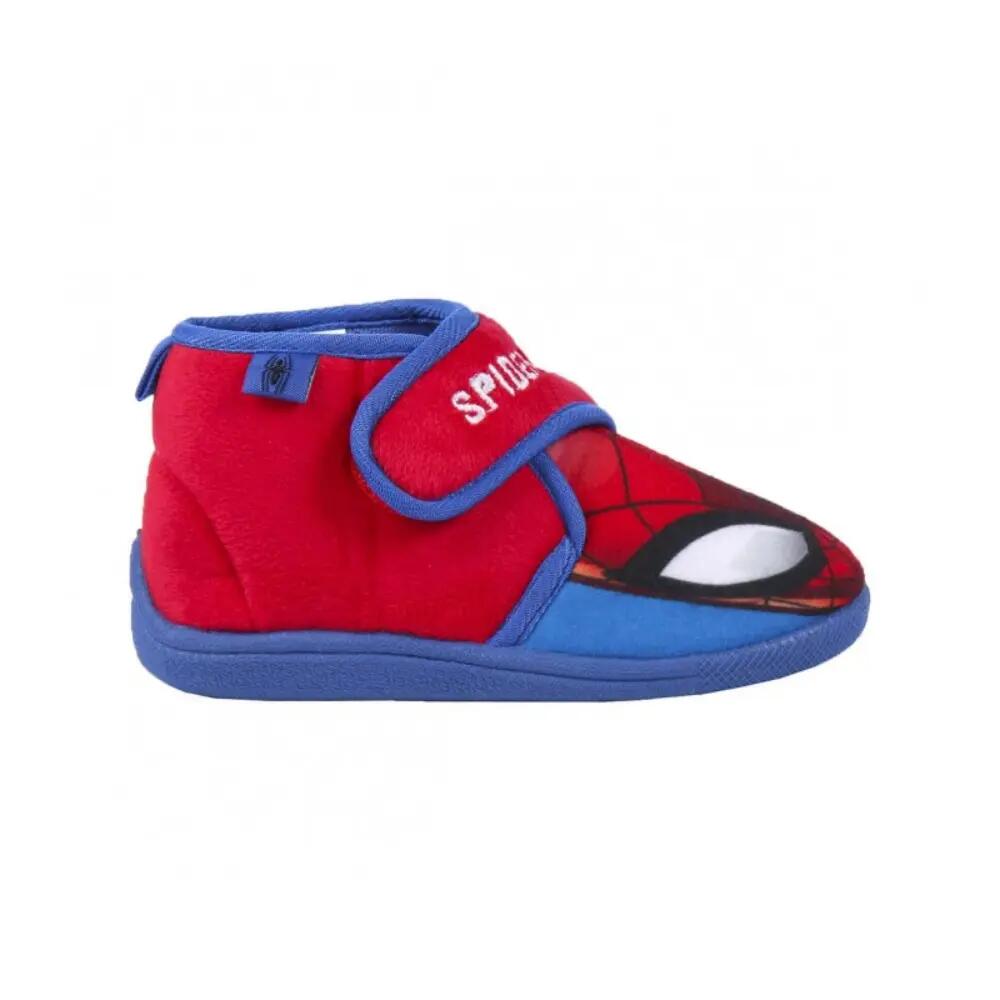 Zapatillas De Casa Media Bota Spiderman Niño Rojas 2/3