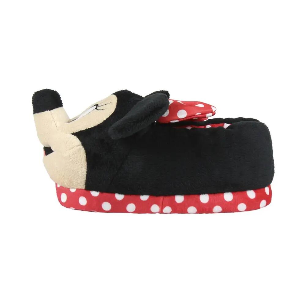 Zapatillas De Casa 3D Minnie Mouse Mujer Negras 2/3