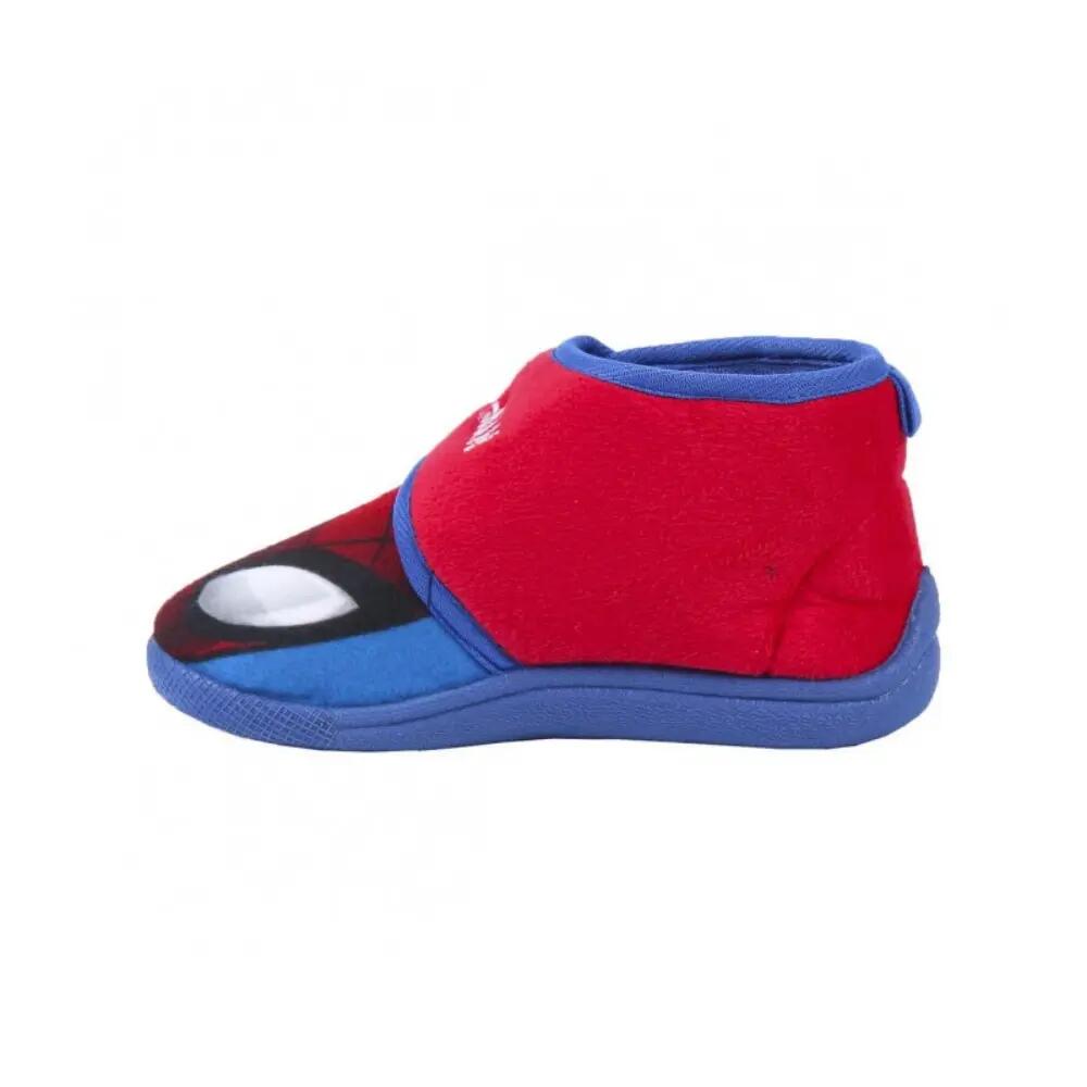 Zapatillas De Casa Media Bota Spiderman Niño Rojas 3/3