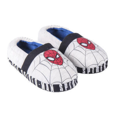 Zapatillas de Casa Francesita Spiderman Gris Niño