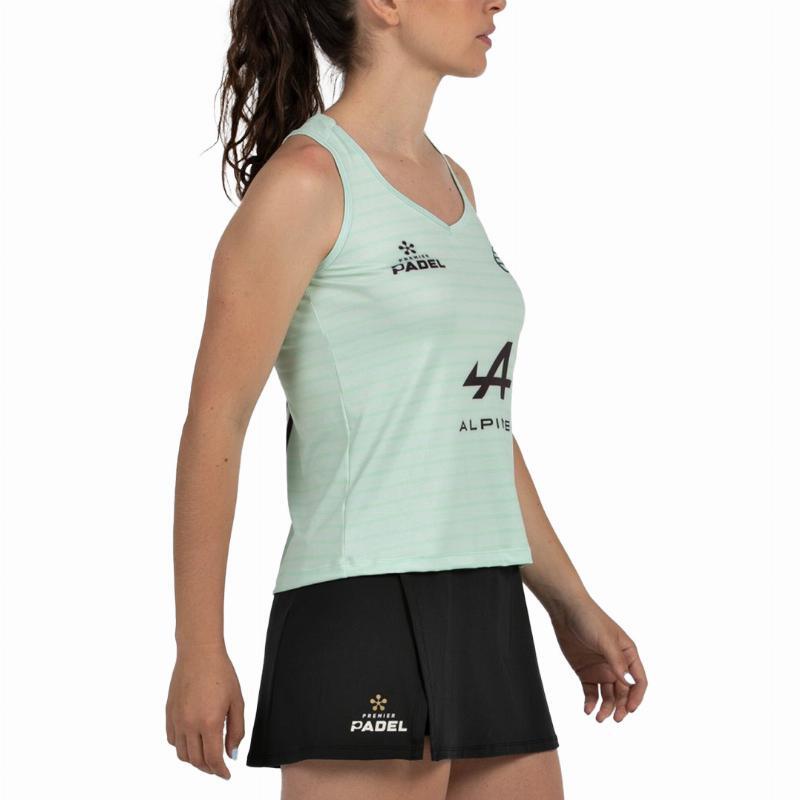 Camiseta Bullpadel Claudia Fernandez Premier Padel Adies Verde Agua 2/7