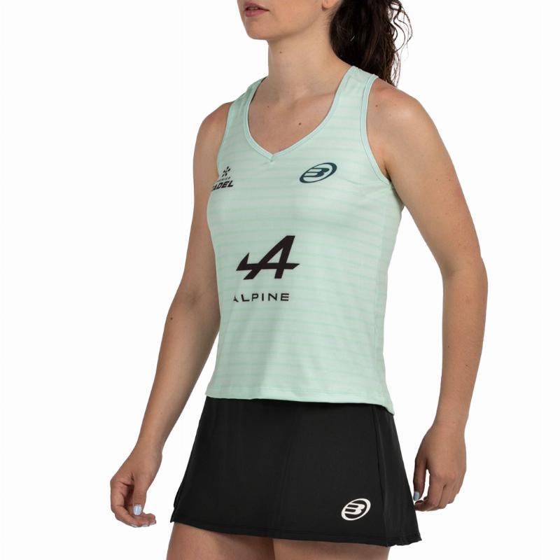 Camiseta Bullpadel Claudia Fernandez Premier Padel Adies Verde Agua 3/7