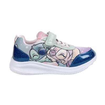 Zapatillas Deportivas Stitch y Angel Rosas y Denim Niña