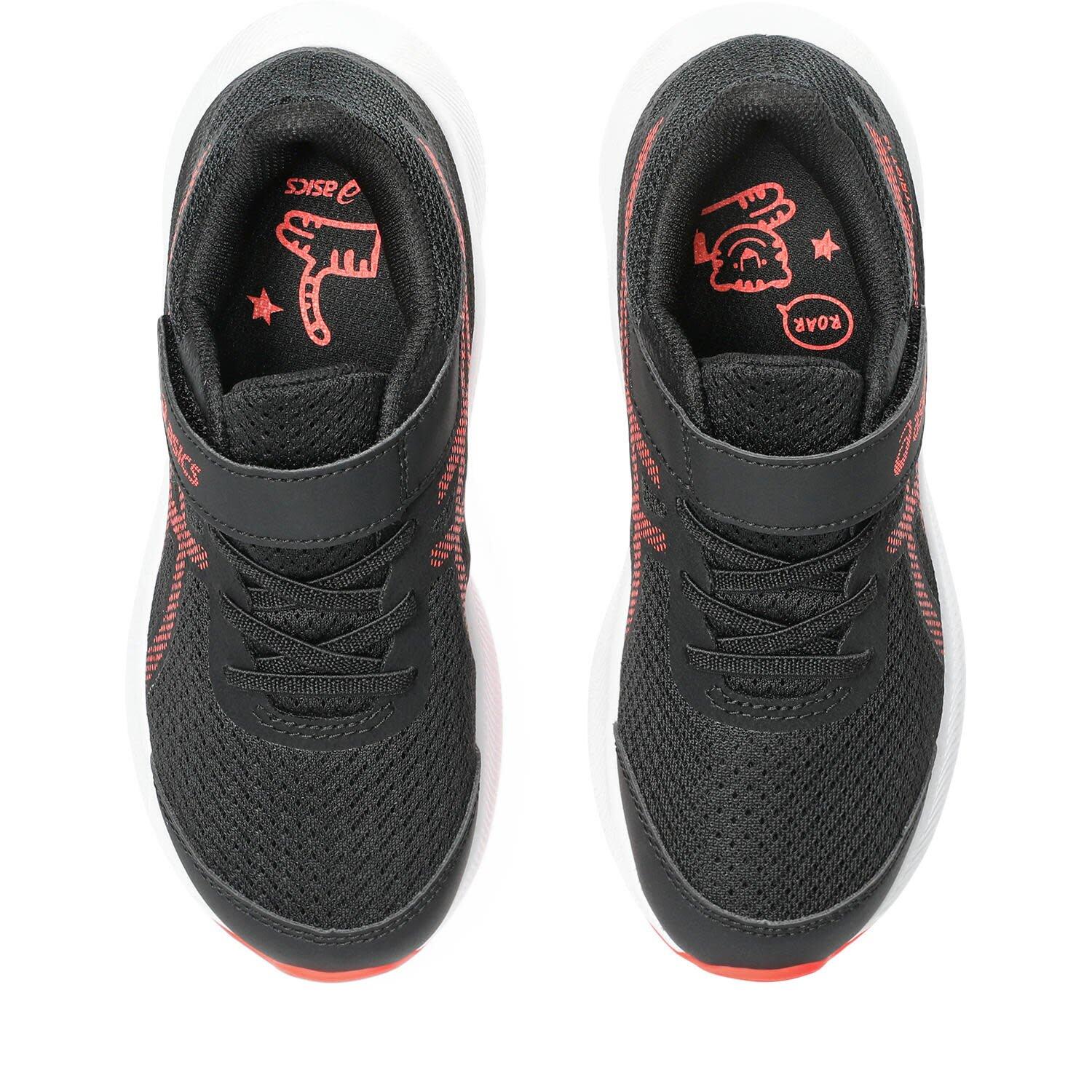 Calcado De Corrida Crianças - ASICS Patriot 13 PS - Black/FlashRed 6/7