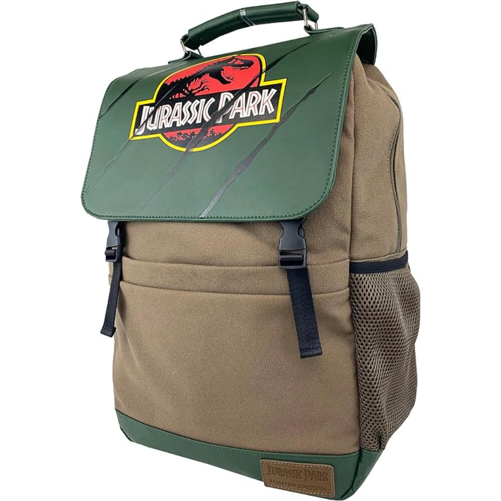 Mochila - Unisex - Cremallera - Jurassic Park 30th - Verde 2/3