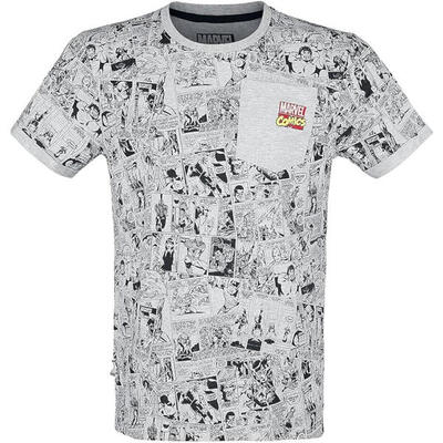 Camiseta Hombre Marvel Comics con Bolsillo