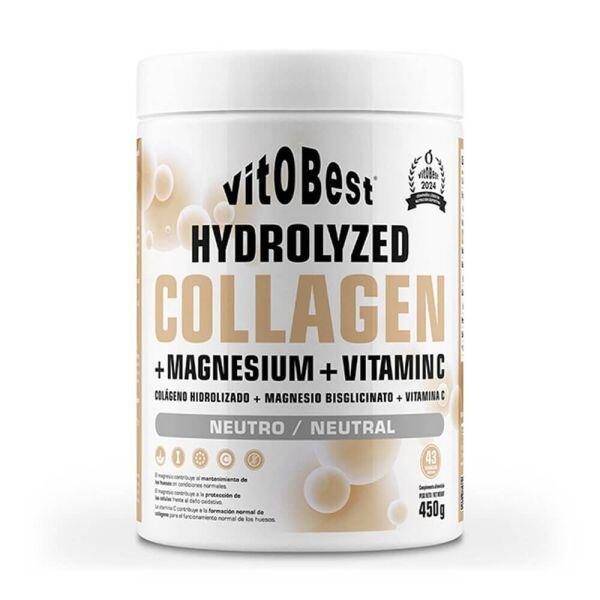 VITOBEST Collagene idrolizzato + Magnesio + Vitamina C - 450 g Neutro VitoBest